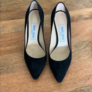 Black Suede Jimmy Choo